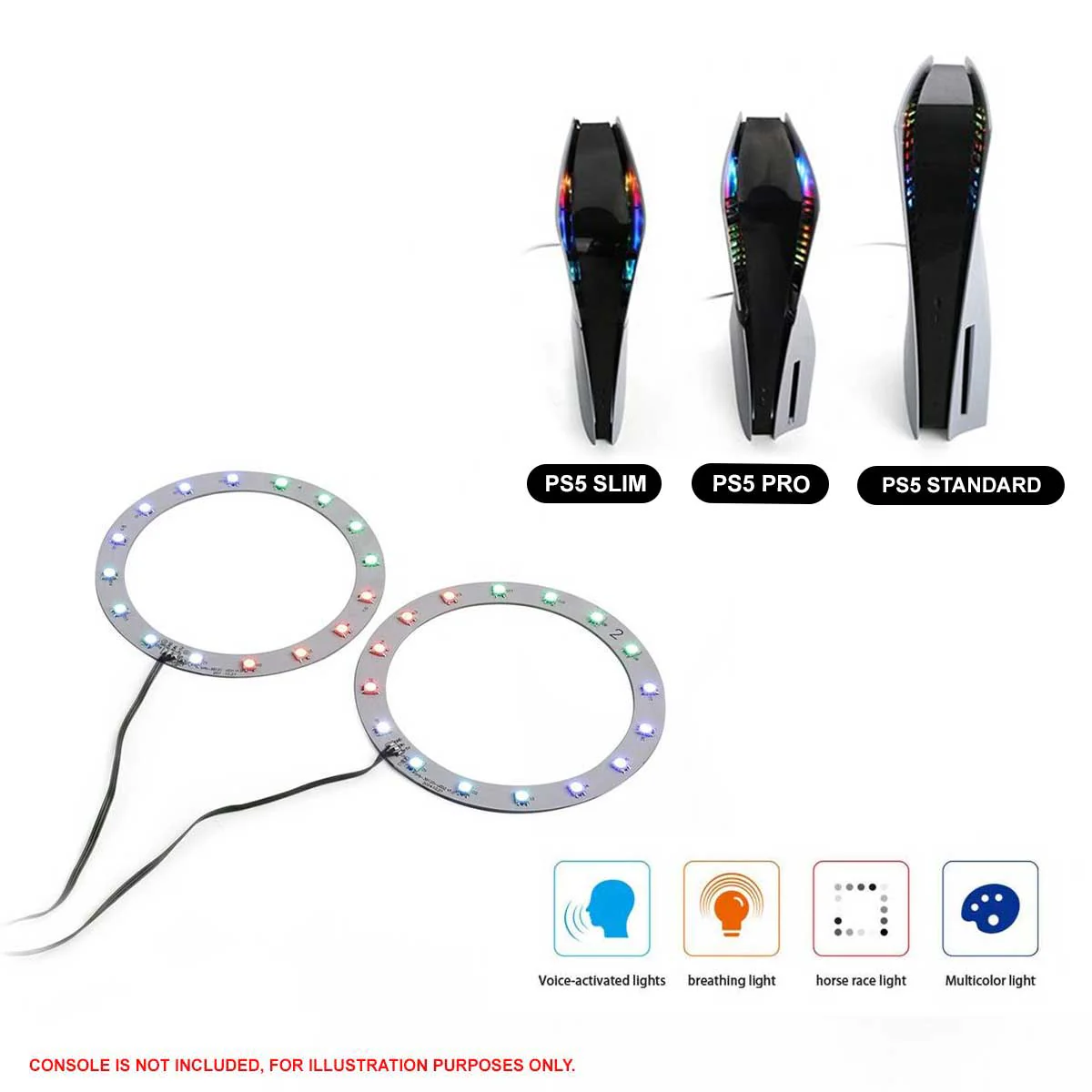 Dobe RGB LED Light Strip for PS5 TP5-35120 - Image 2