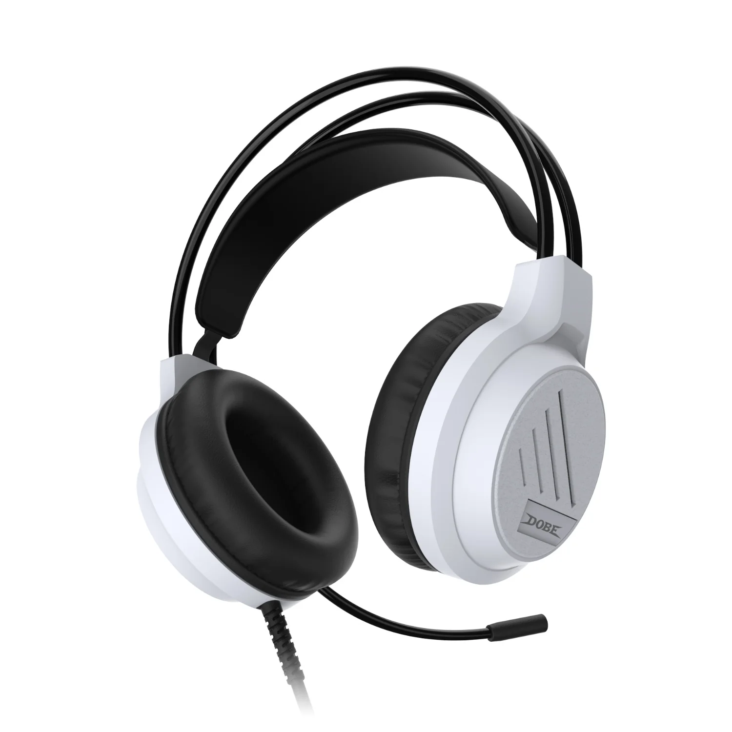 Dobe Stereo Headphone for PS5/PS4/Xbox/Switch/PC (TP5-3592) (Black/White, Black) - Image 2