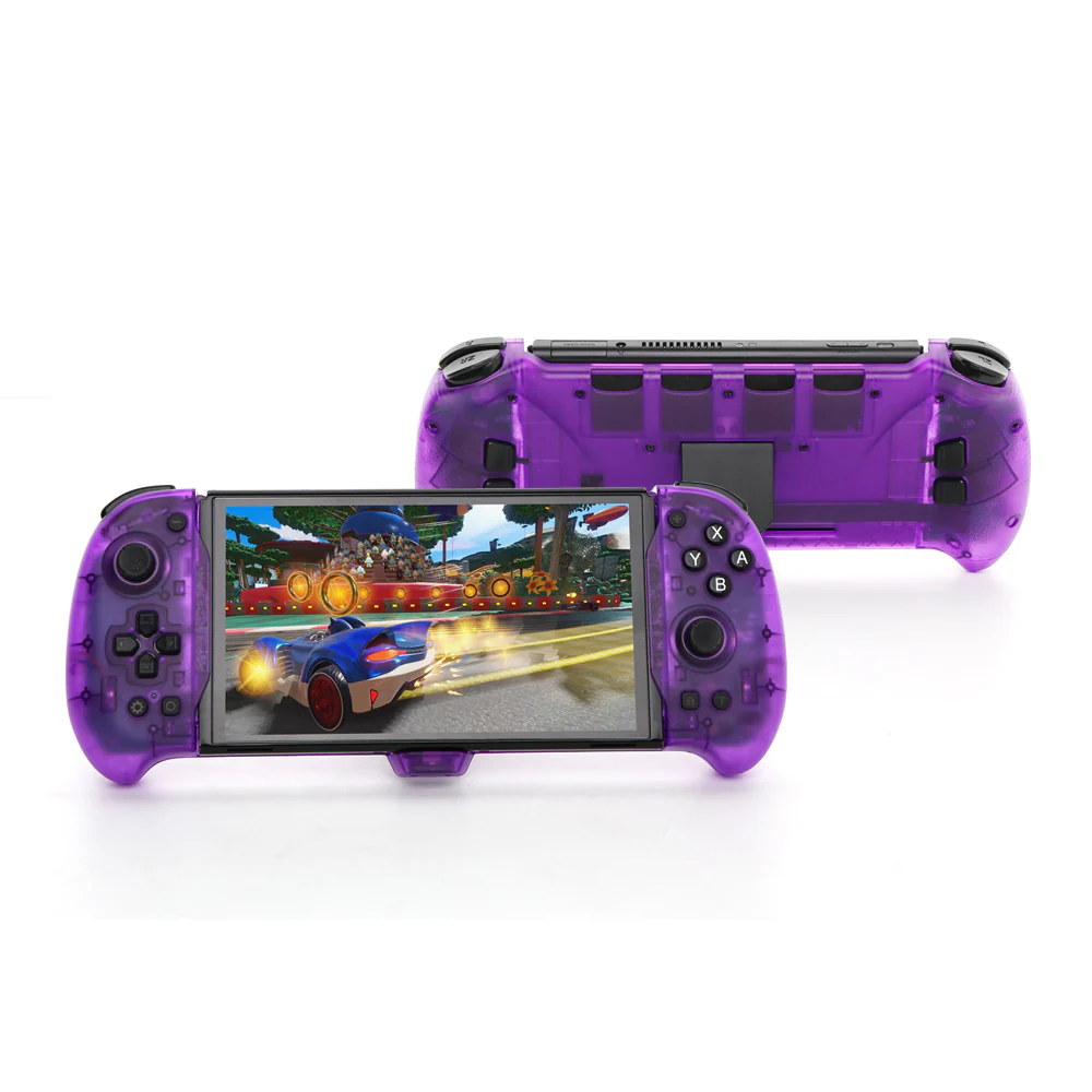 Dobe Eggshell Controller for Switch/Switch OLED (Transparent Purple) TNS-1188 - Image 2