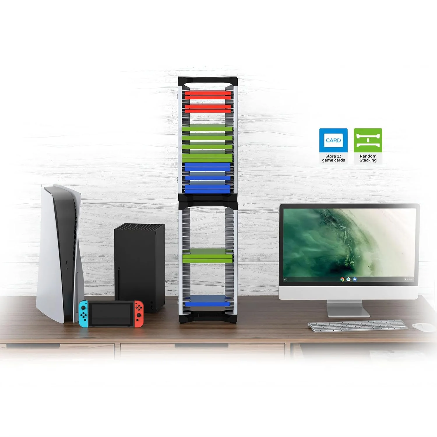 Dobe Storage Stand For P-S / X-B / N-S Game Card Box TY-2847B - Image 6