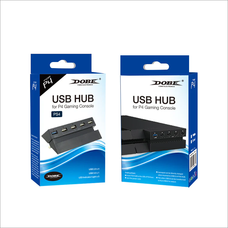 Dobe USB Hub For PS4 Gaming Consoles TP4-810 (Black) - Image 5