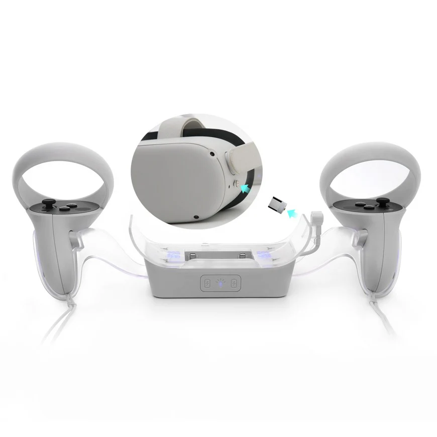 Dobe VR Charger For Oculus/ Meta Quest 2 Headset And Controller TY-2806 - Image 4