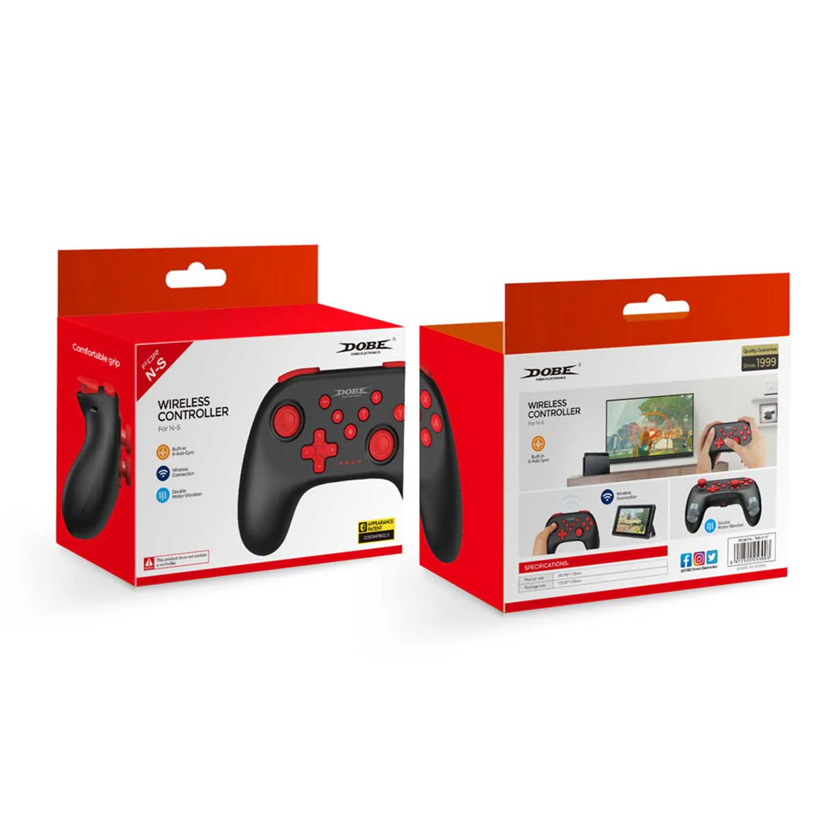 Dobe Wireless Controller For N-S (Light Blue, Black, Light Green) - Image 9