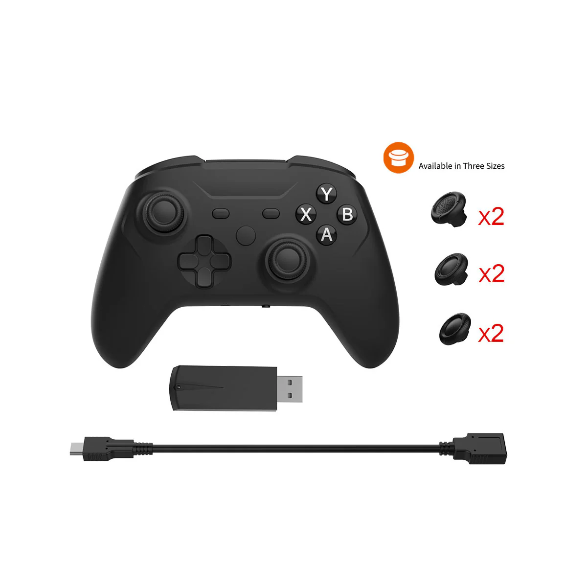 Dobe Wireless Controller for Steam Deck/ Switch/ PC (Black) TYX-1618A