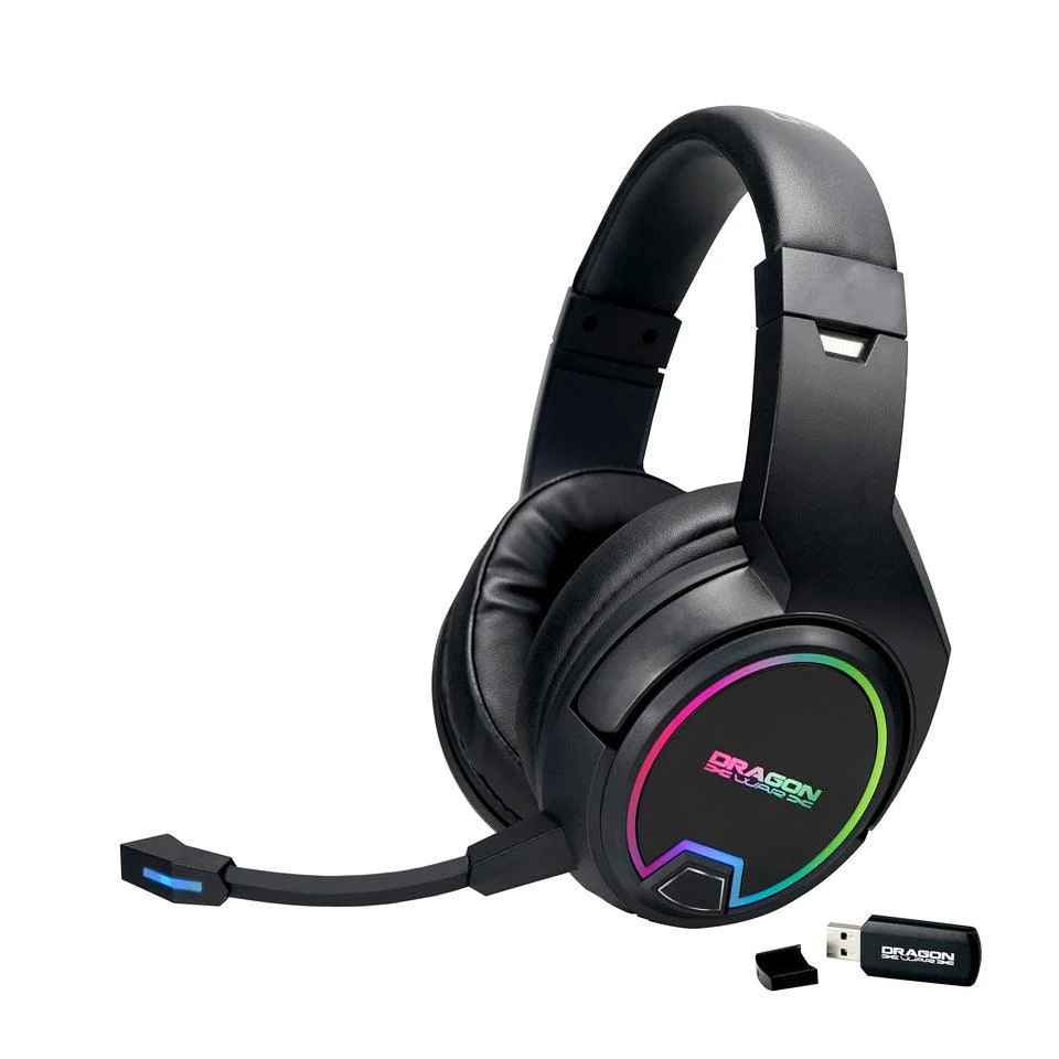 Dragonwar 2.4G RGB Wireless Gaming Headset With Stereo HD Sound (G-HS-015-Black) - Image 3