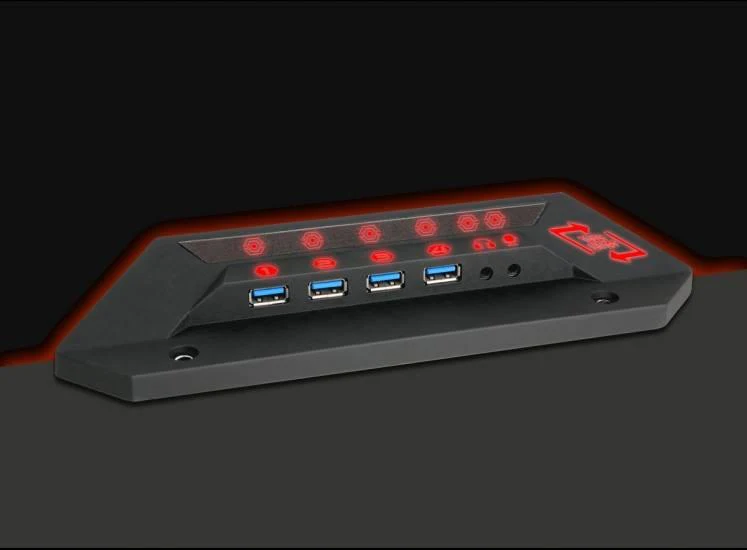DRAGONWAR LED GAMING TABLE GT-005 (BLACK) - Image 7