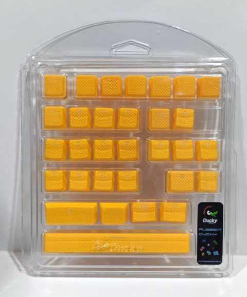 Ducky 31-Key PBT Seamless Rubber Yellow Keycap Set (DKSA31-USRDYNNO1) - Image 5