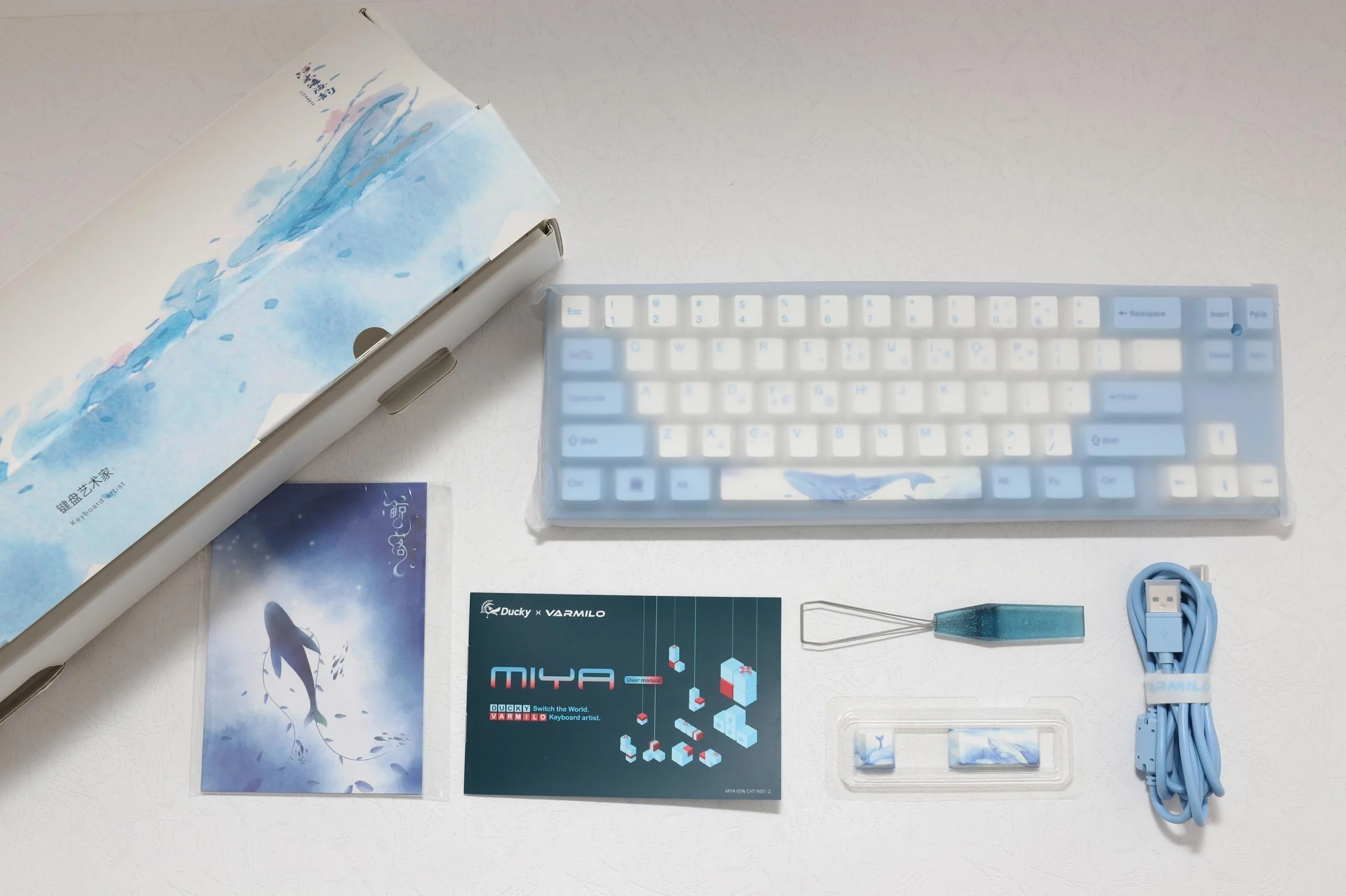 DUCKY MIYA PRO SEA MELODY MECHANICAL KEYBOARD (CHERRY MX BLUE) (MY68NC1N/WBPE7HV) - Image 3