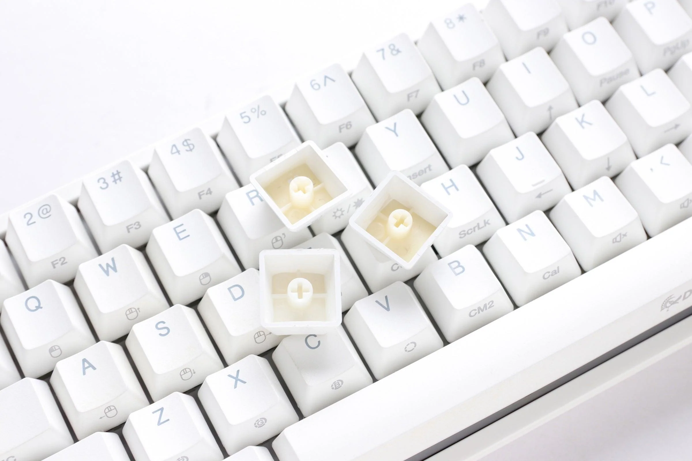 Ducky One 2 Pro Mini Pure White RGB LED 60% Double Shot PBT Mechanical Keyboard (Kailh Box Red Switch) (DKON2061ST-KUSPDWWTR2) - Image 8