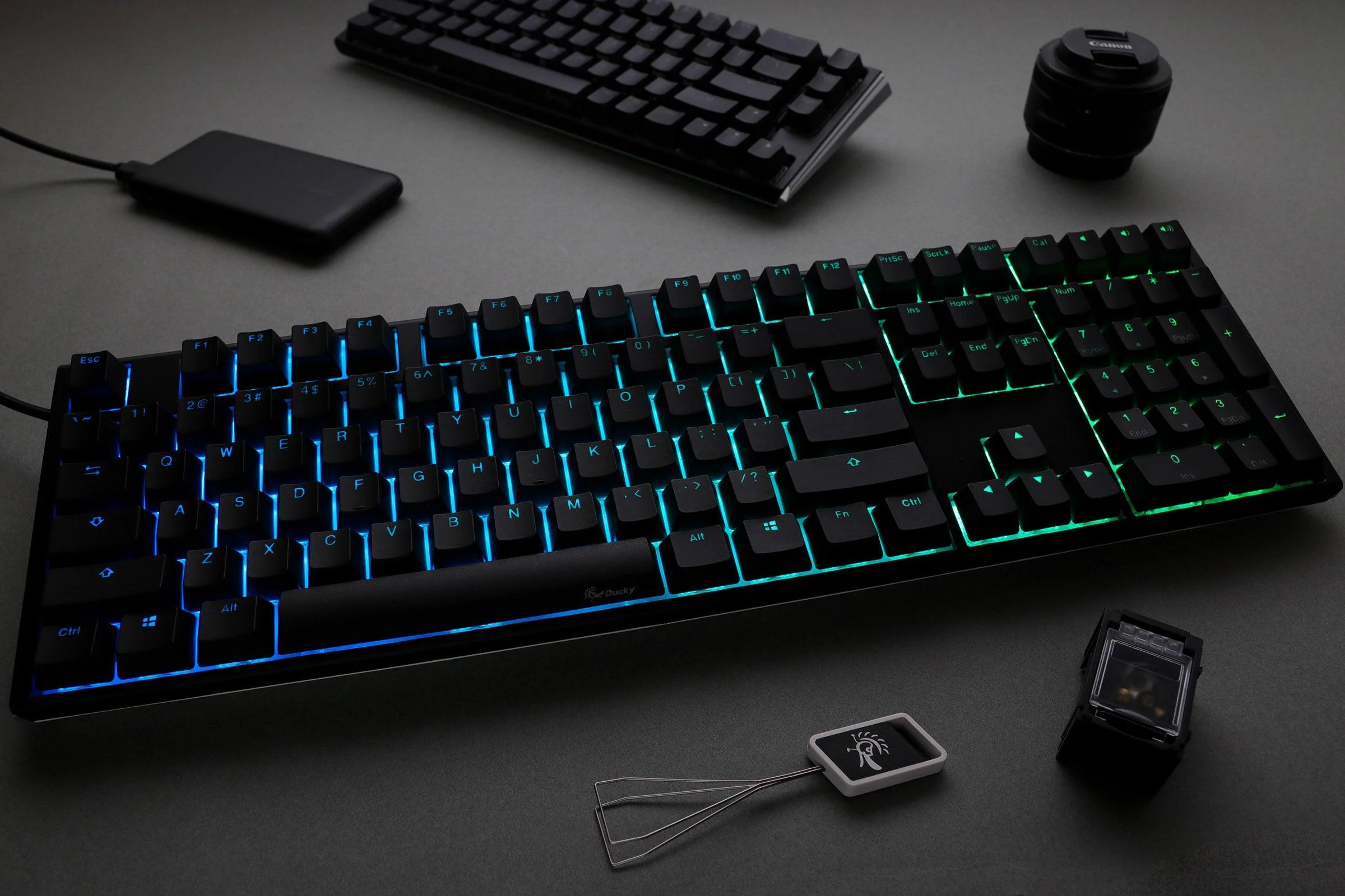 Ducky One 3 Classic Full-Size Hotswap RGB Double Shot PBT Mechanical Keyboard (Cherry RGB Brown) (DKON2108ST-BUSPDCLAWSC1) - Image 4