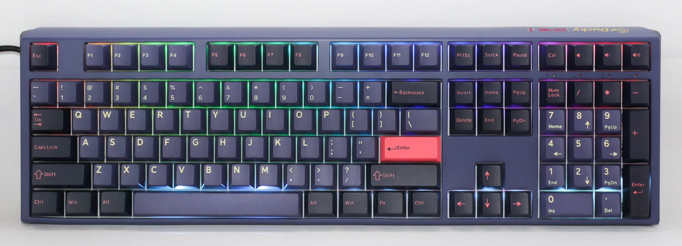Ducky One 3 Cosmic Blue Hotswap Double Shot PBT Mechanical Keyboard (Cherry RGB Red) (DKON2108ST-RUSPDCOVVVC2) - Image 2