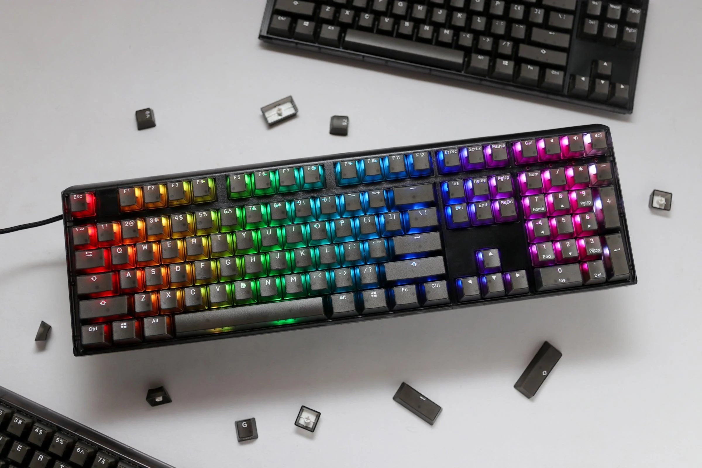 Ducky One 3 Full-Size Aura Black HotSwap RGB Double-Shot PBT Mechanical Keyboard (Cherry RGB Brown) (DKON2108ST-BUSPDABAAAC1) - Image 6