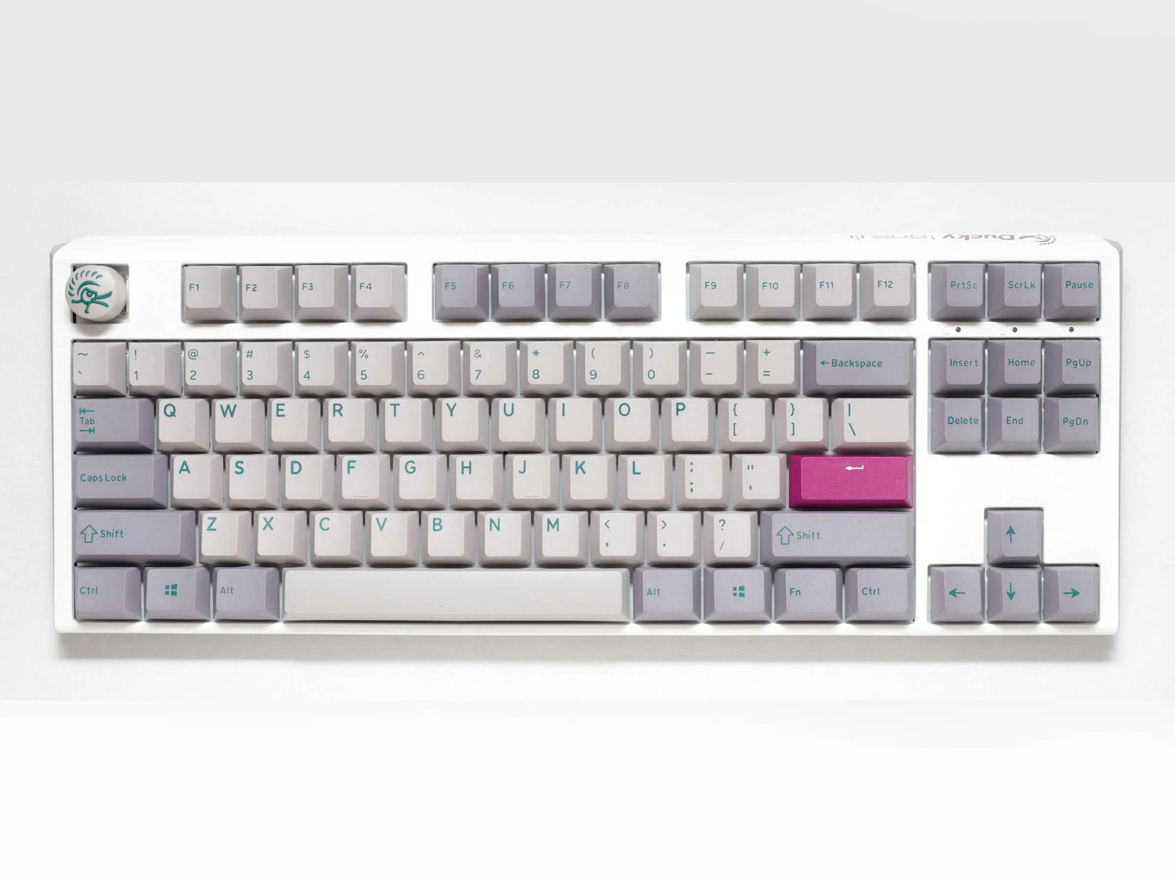 Ducky One 3 Mist Grey TKL Hotswap RGB Double Shot PBT Mechanical Keyboard (Cherry RGB Red) (DKON2187ST-RUSPDMIWHHC2) - Image 2