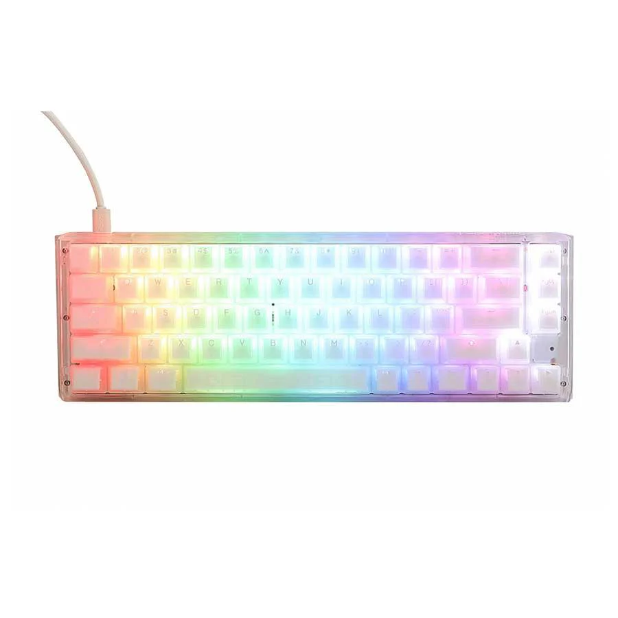 Ducky One 3 SF Aura White HotSwap RGB Double-Shot PBT Mechanical Keyboard (Cherry RGB Brown) (DKON2167ST-BUSPDAWWWWC1) - Image 2