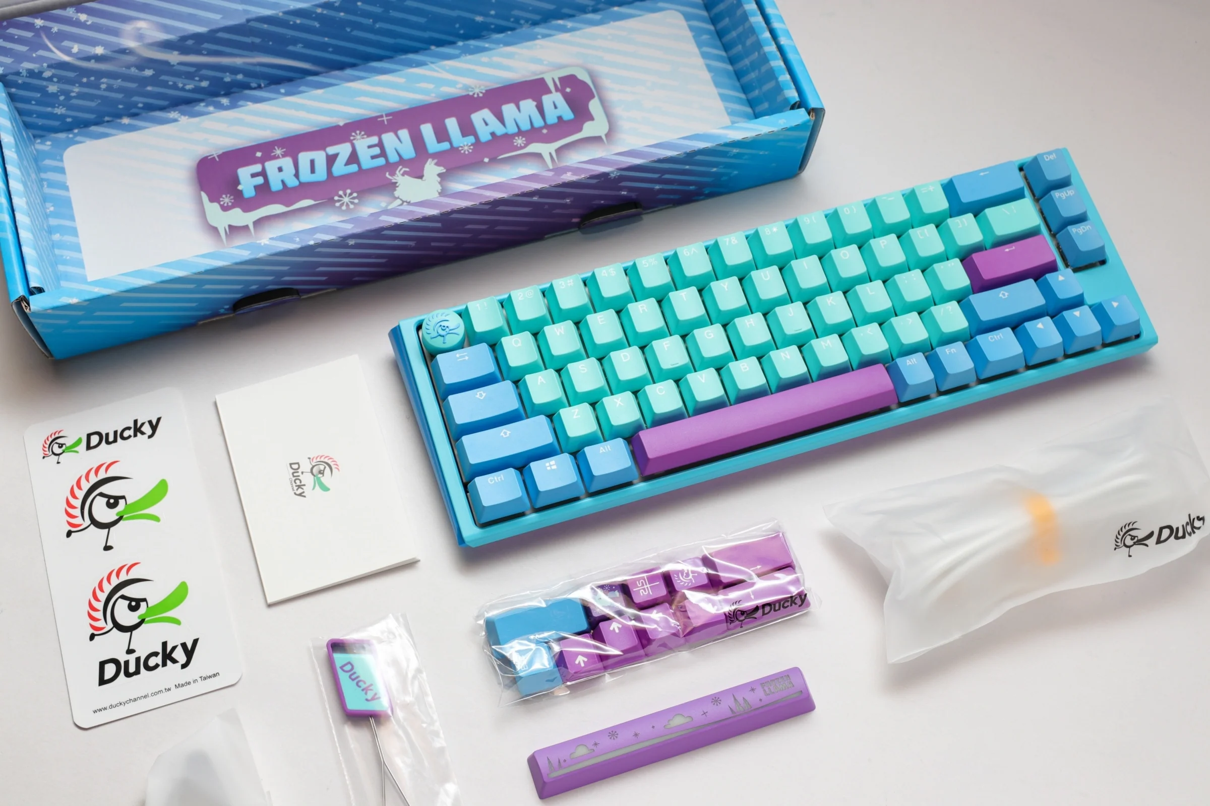 Ducky One 3 SF Frozen Llama Hotswap RGB Double-Shot PBT Mechanical Keyboard (Cherry RGB Brown) (DKON2167ST-BUSPDFLCVBC1) - Image 11