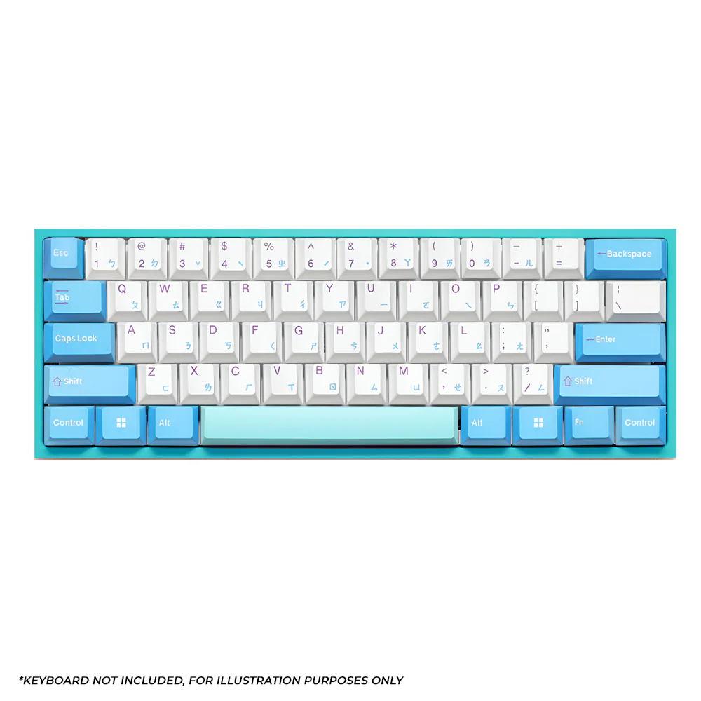 Ducky X MK Frozen Llama 133 Keys Cherry Profile Triple-Shot PBT Keycap Set (DCA133-TWLLACHPT1) - Image 2