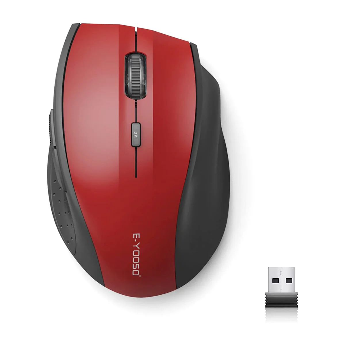 E-Yooso E-1010 Wireless Mouse (Red) - Image 2
