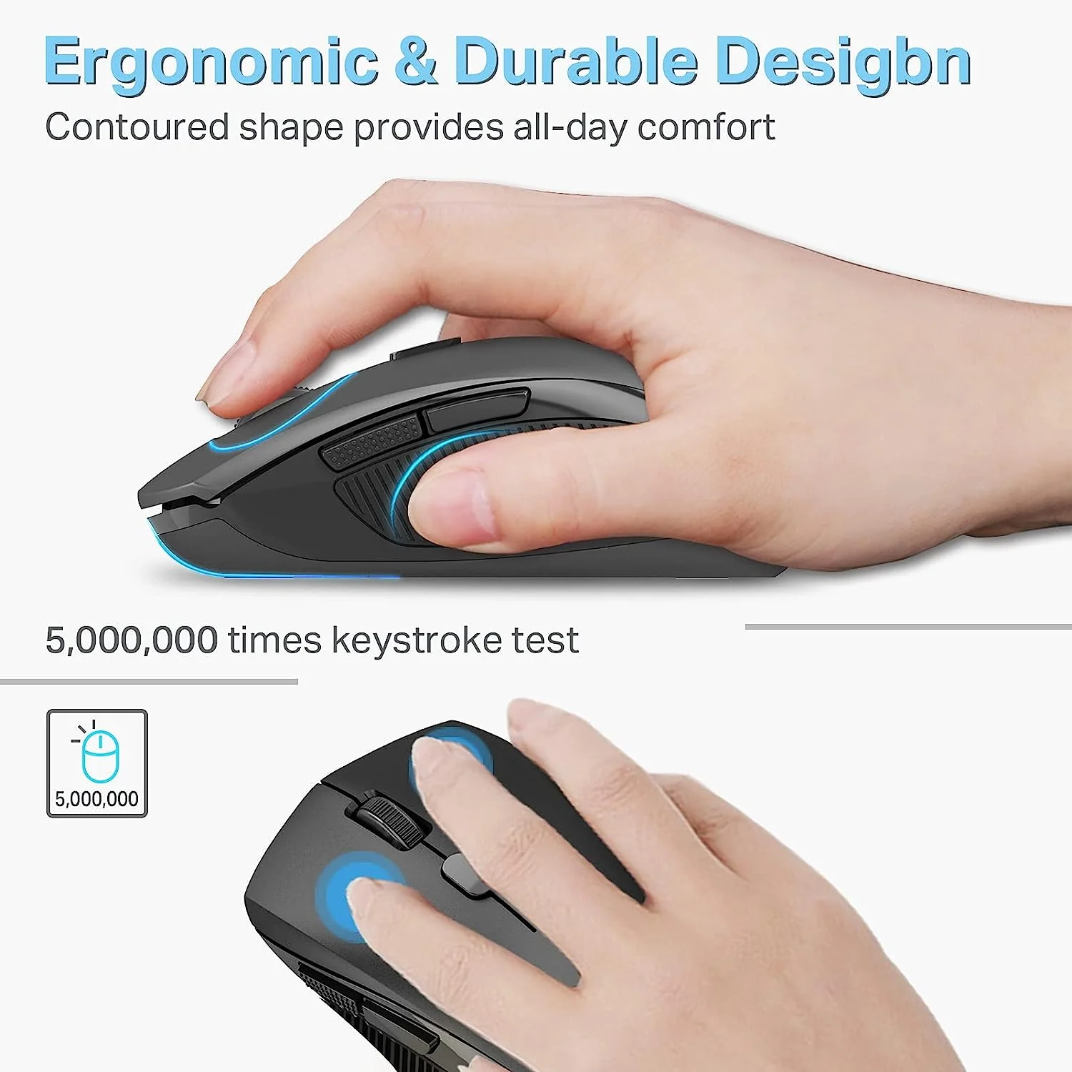 E-Yooso E-1131 Wireless Mouse (Black) - Image 6