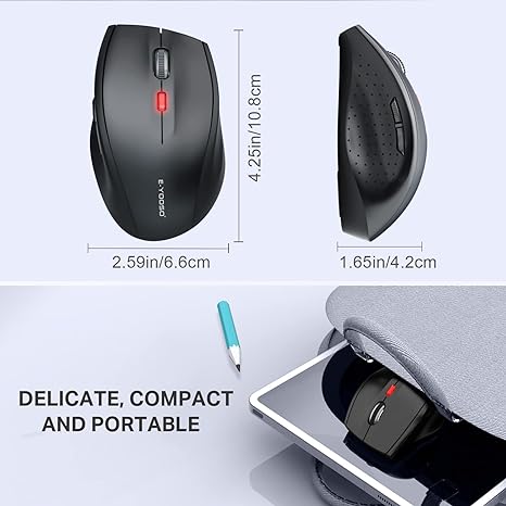 E-Yooso E-1191 Wireless Mouse (Black) - Image 7
