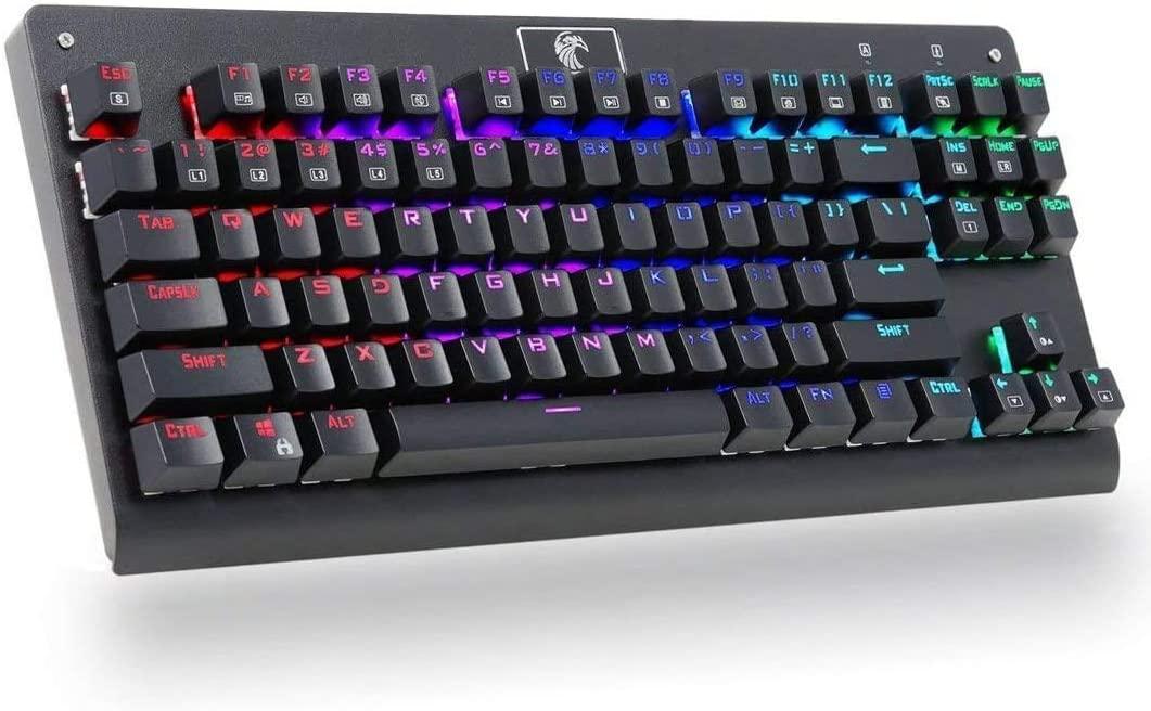 E-YOOSO Falcon Mechanical Gaming Keyboard Green Switch Z-77 (Black) - Image 2