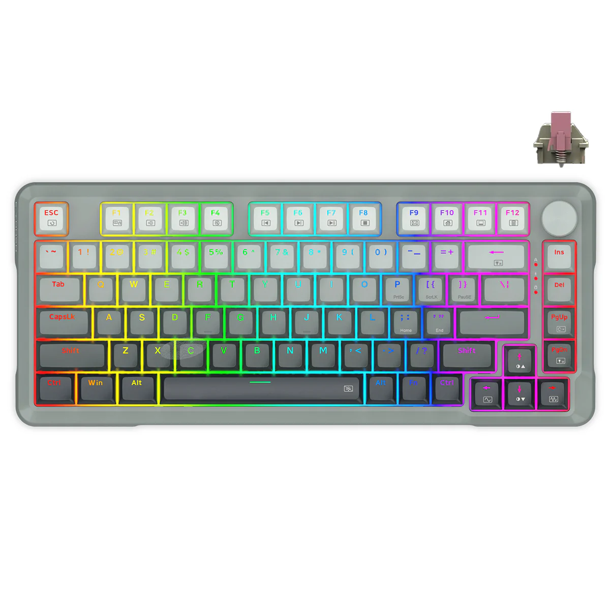 E-Yooso HZ-82 RGB 82-Keys Wired Mechanical Keyboard Gradient Grey (Magnetic Switch) - Image 12