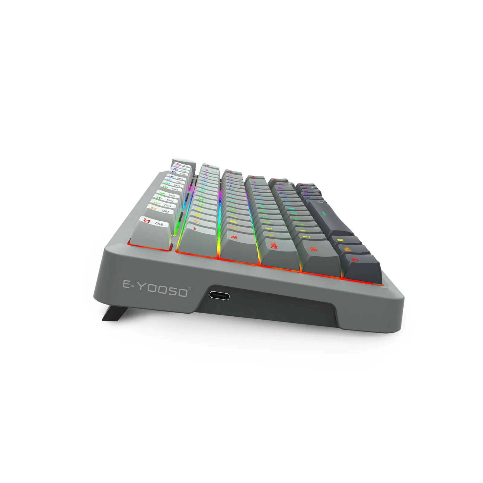 E-Yooso HZ-82 RGB 82-Keys Wired Mechanical Keyboard Gradient Grey (Magnetic Switch) - Image 5