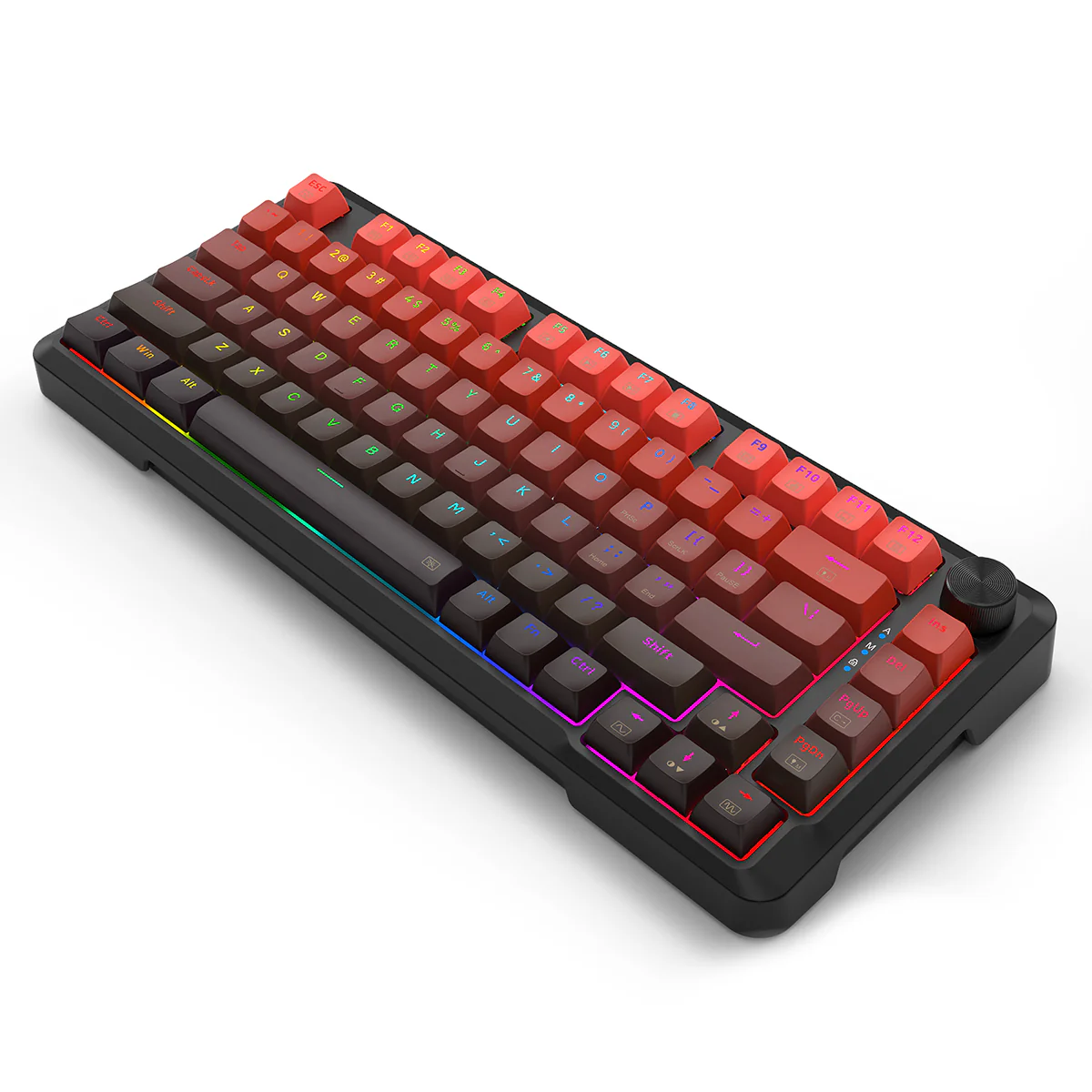 E-Yooso HZ-82 RGB 82-Keys Wired Mechanical Keyboard Gradient Red (Ultra Magnetic Switch) - Image 4