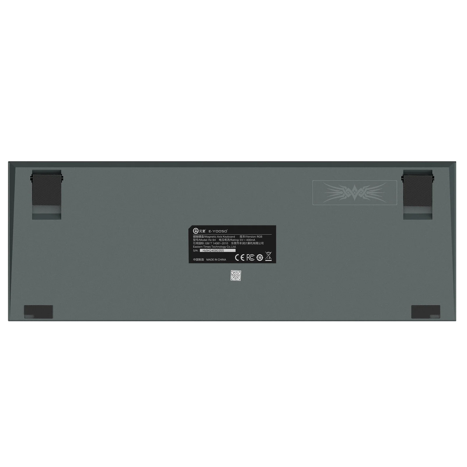 E-Yooso HZ-94 RGB 94-Keys Wired Hot-Swappable Mechanical Keyboard Grey (Magnetic Switch) - Image 7
