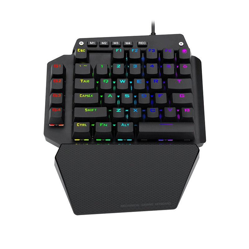 E-Yooso K-700 44keys One-Handed RGB Mechanical Gaming Keyboard (Blue Switch) - Image 4