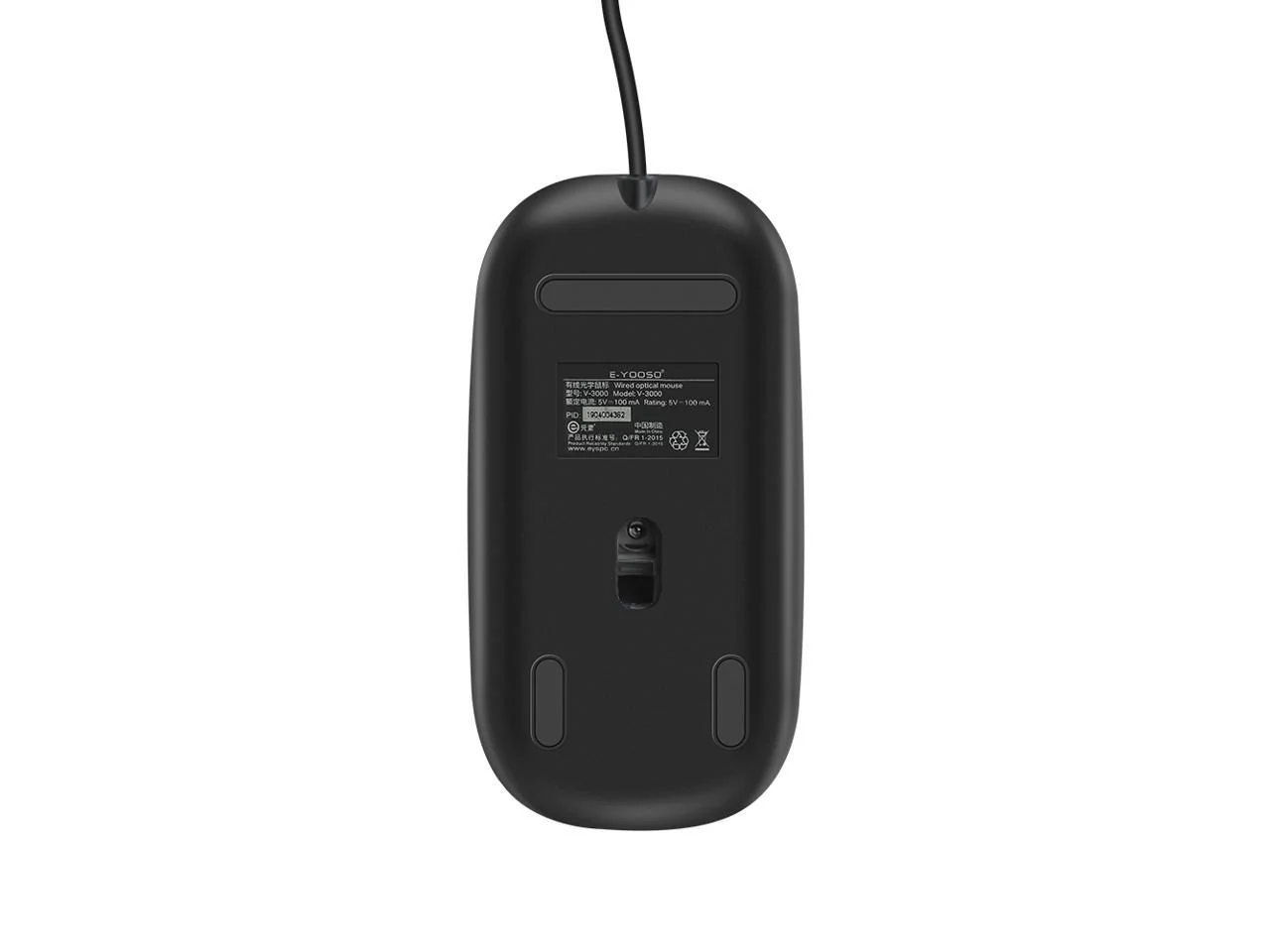 E-Yooso V-3000 Wired Optical Mouse (Black) - Image 5
