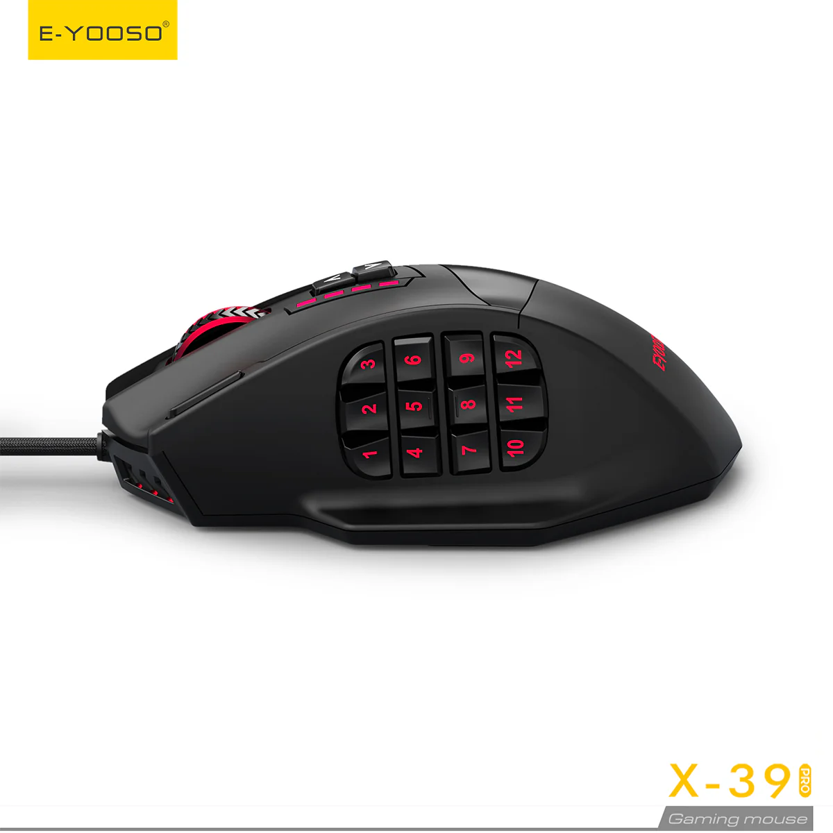 E-Yooso X-39 Pro RGB Wired Gaming Mouse (Black) - Image 4