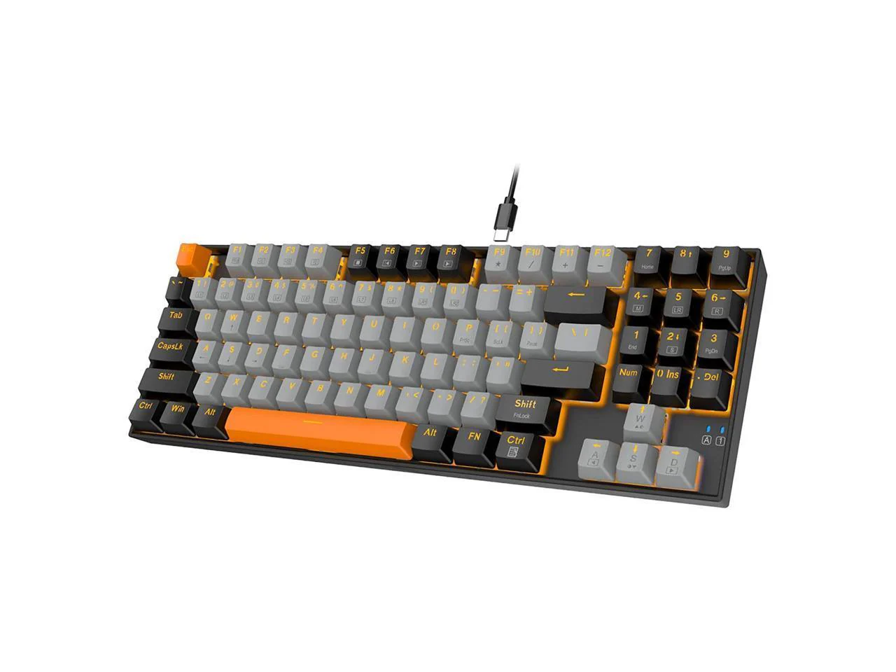 E-YOOSO Z-13 Single Light 89 KEYS Mechanical Keyboard Gray/Black (Red Switch) - Image 2