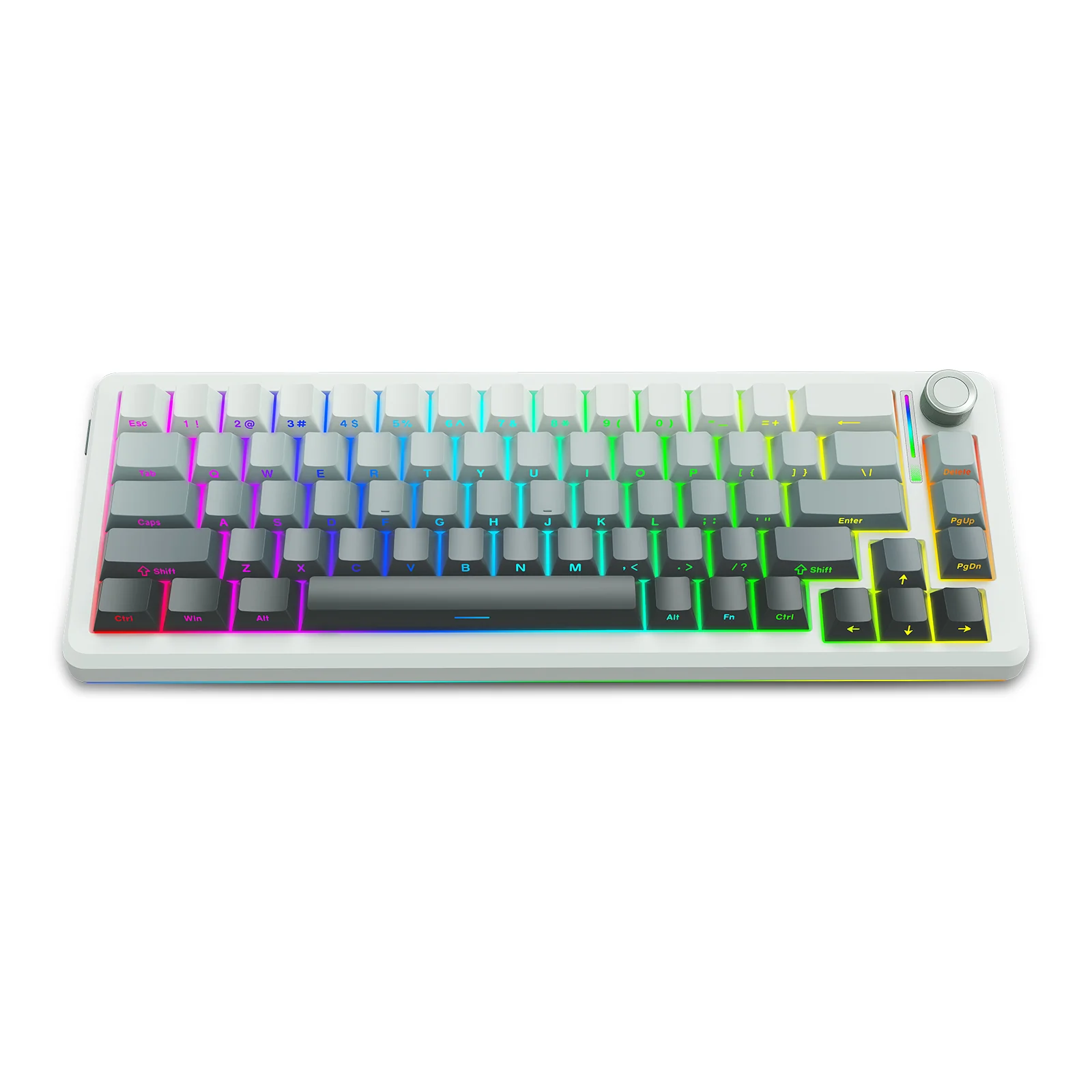 E-Yooso Z-68 Tri-Mode RGB 67 Keys Mechanical Keyboard Gradient Grey (Silverwood Switch) - Image 3