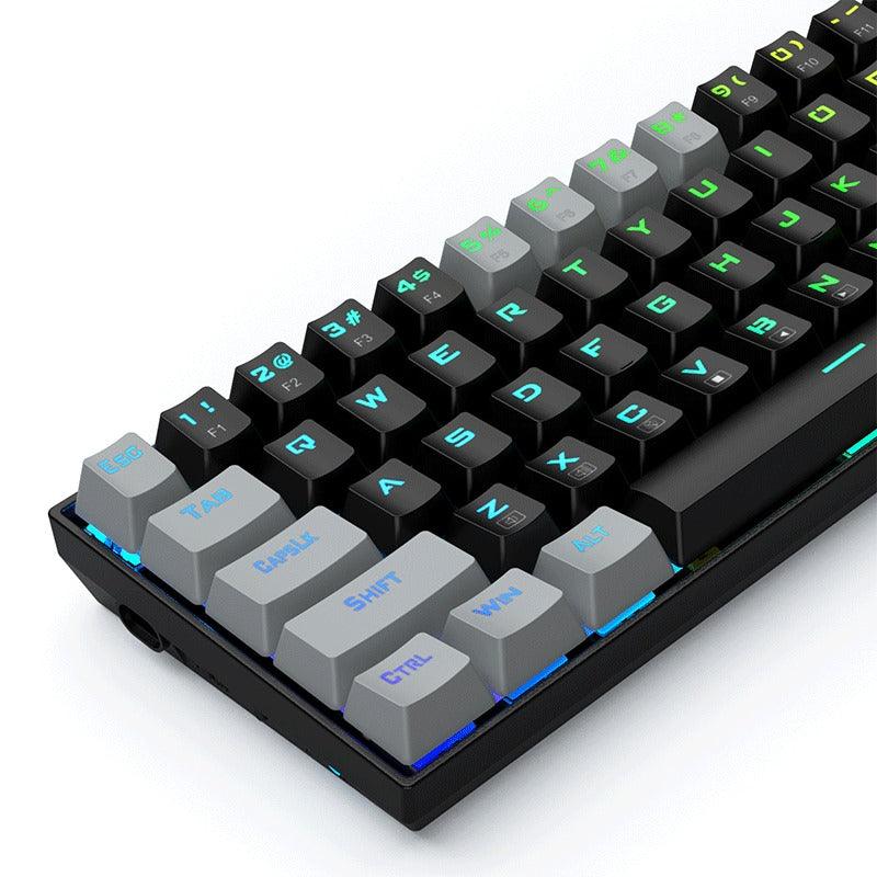 E-Yooso Z-686 RGB 68 Keys Hot Swappable Mechanical Keyboard Black/Grey (Red Switch) - Image 4
