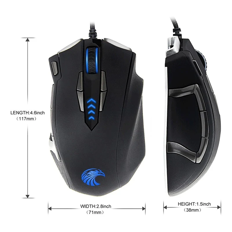 E-Yooso Z-7900 Wired Gaming Mouse (Black) - Image 4