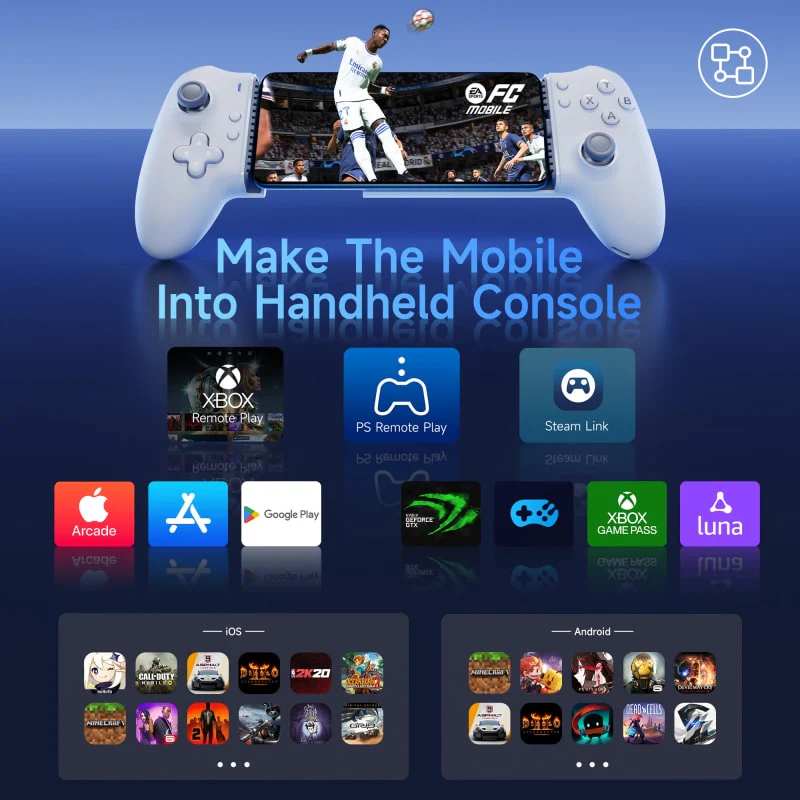 EasySMX M15 Mobile Gaming Controller (White) (VG-C512) - Image 9