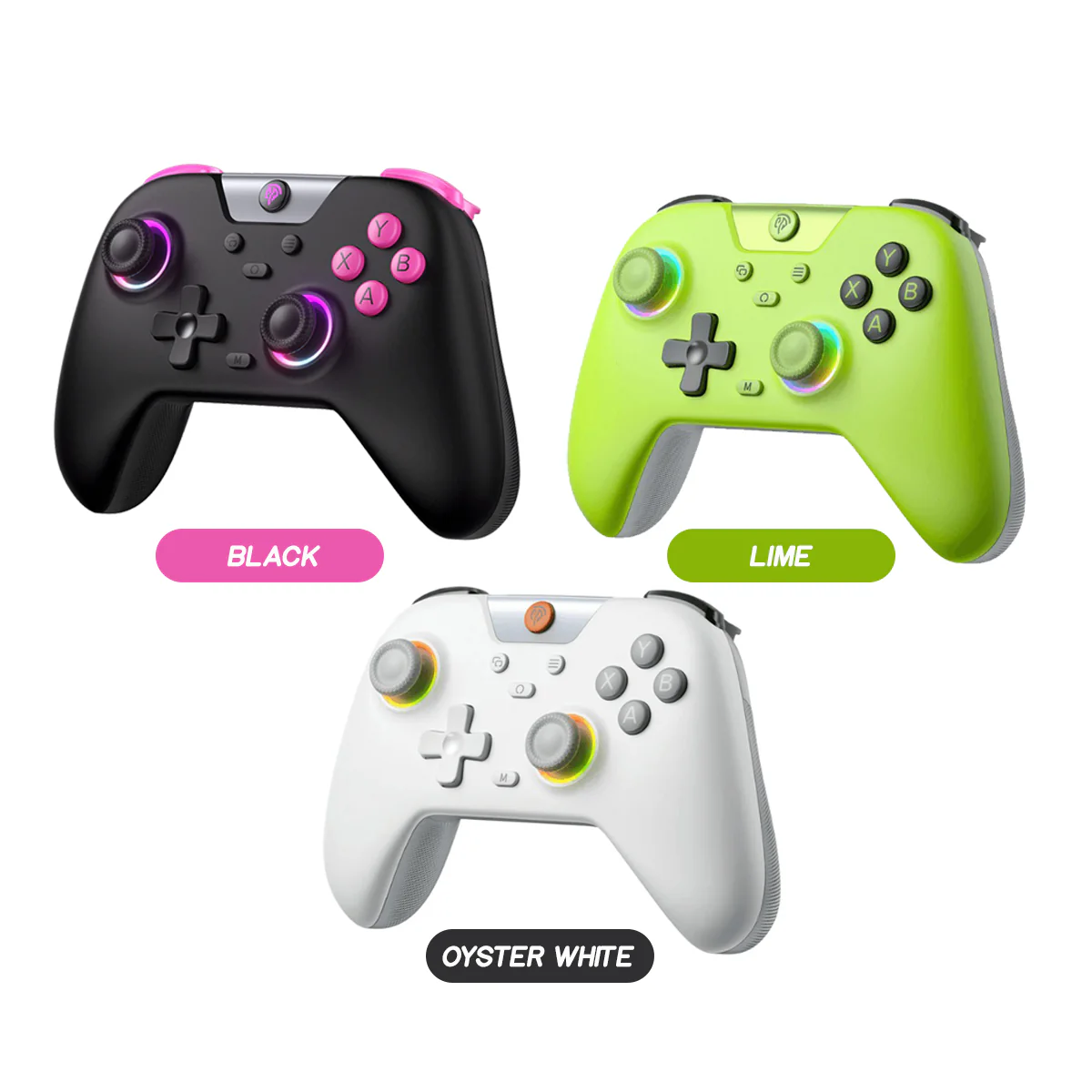 EasySMX X05 Multi-Platform Gaming Controller with Hall Effect Joystick (Black, Lime, Oyster White) - Image 15
