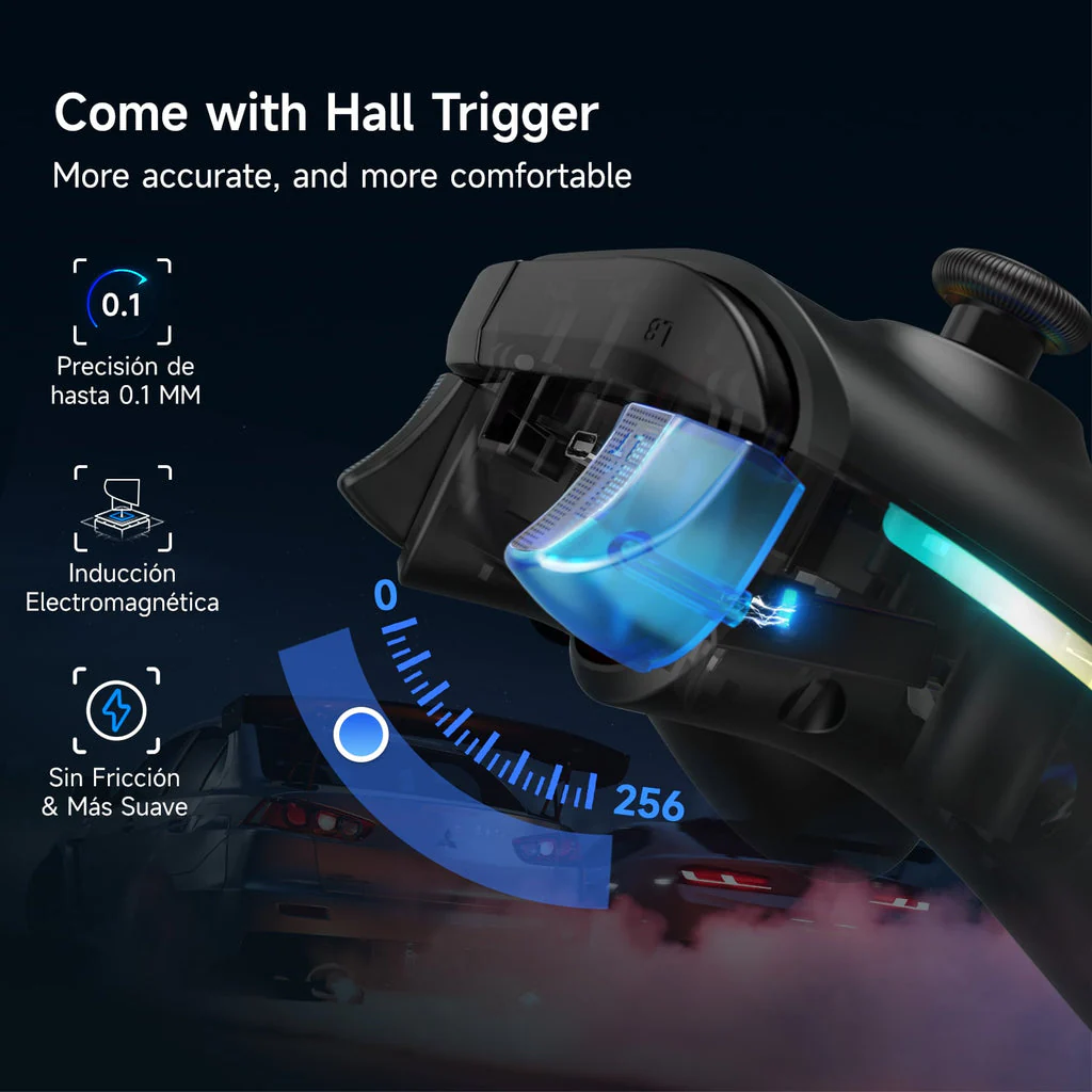 EasySMX X15 RGB Wireless Controller with Hall Trigger & Hall Joystick for PC/N-Switch/Android/iOS (Black, Wukong) (VG-C516, VG-C522) - Image 6