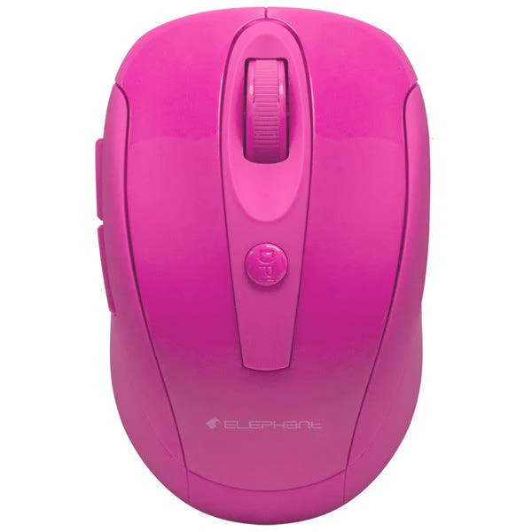 Elephant 2.4G Wireless Bluesensor Mouse (ELE-M518-Pink)