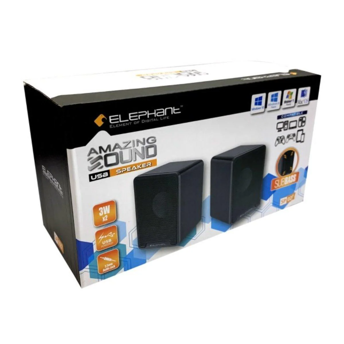 Elephant Amazing Sound Usb Speaker (SP-027) - Image 4