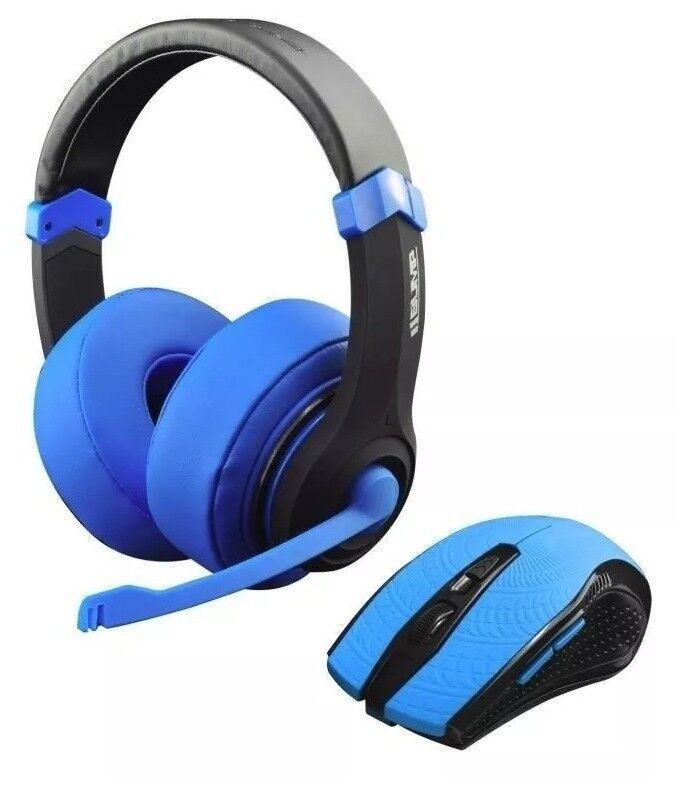 Elephant Dragonwar 2 In 1 Combo Set (Headset + Mouse) Blue/Black G-HSM-001
