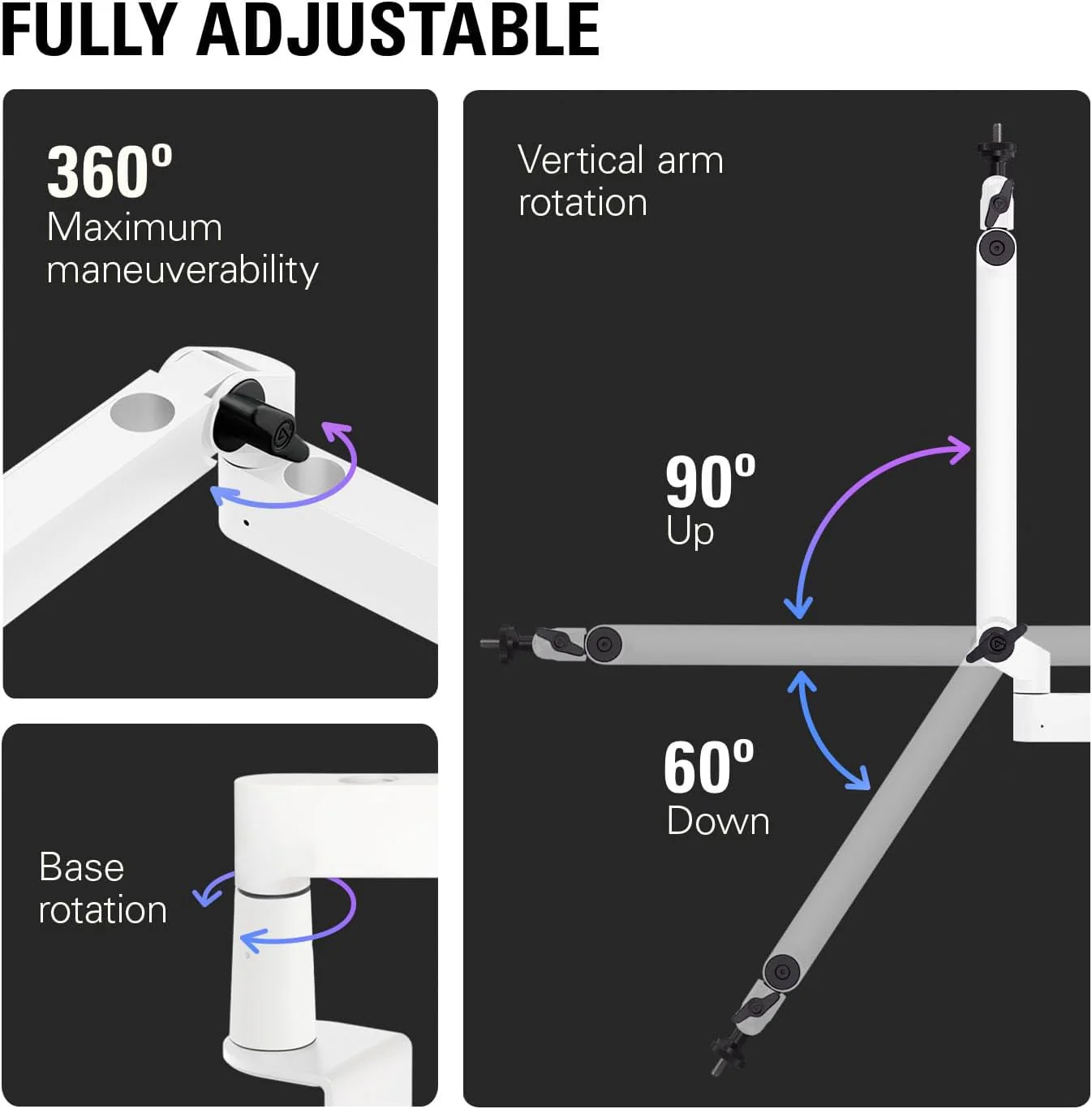 Elgato Wave Mic Arm LP (White) - Image 5