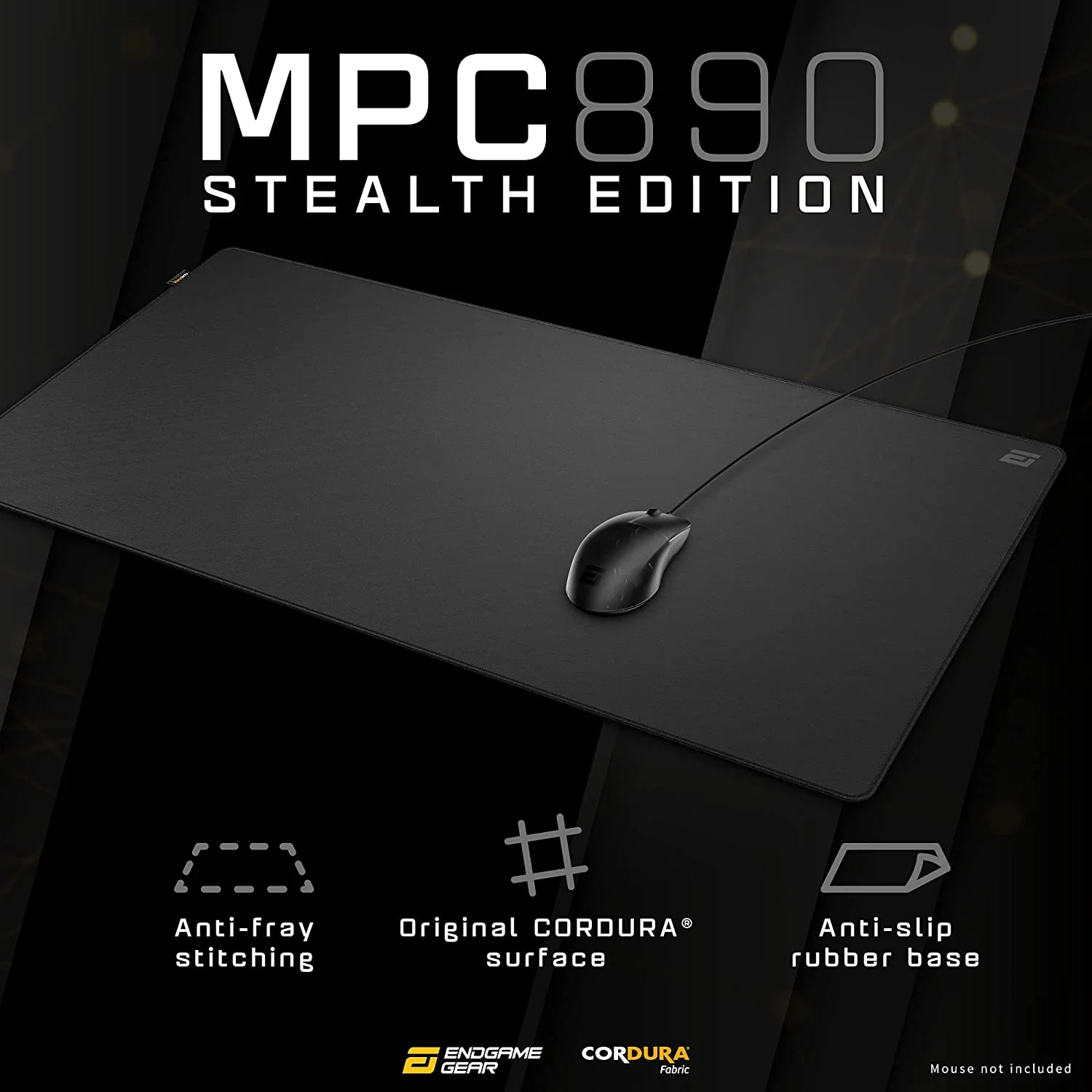 Endgame Gear MPC890 Stealth Edition Cordura Gaming Mouse Pad (Black) - Image 3
