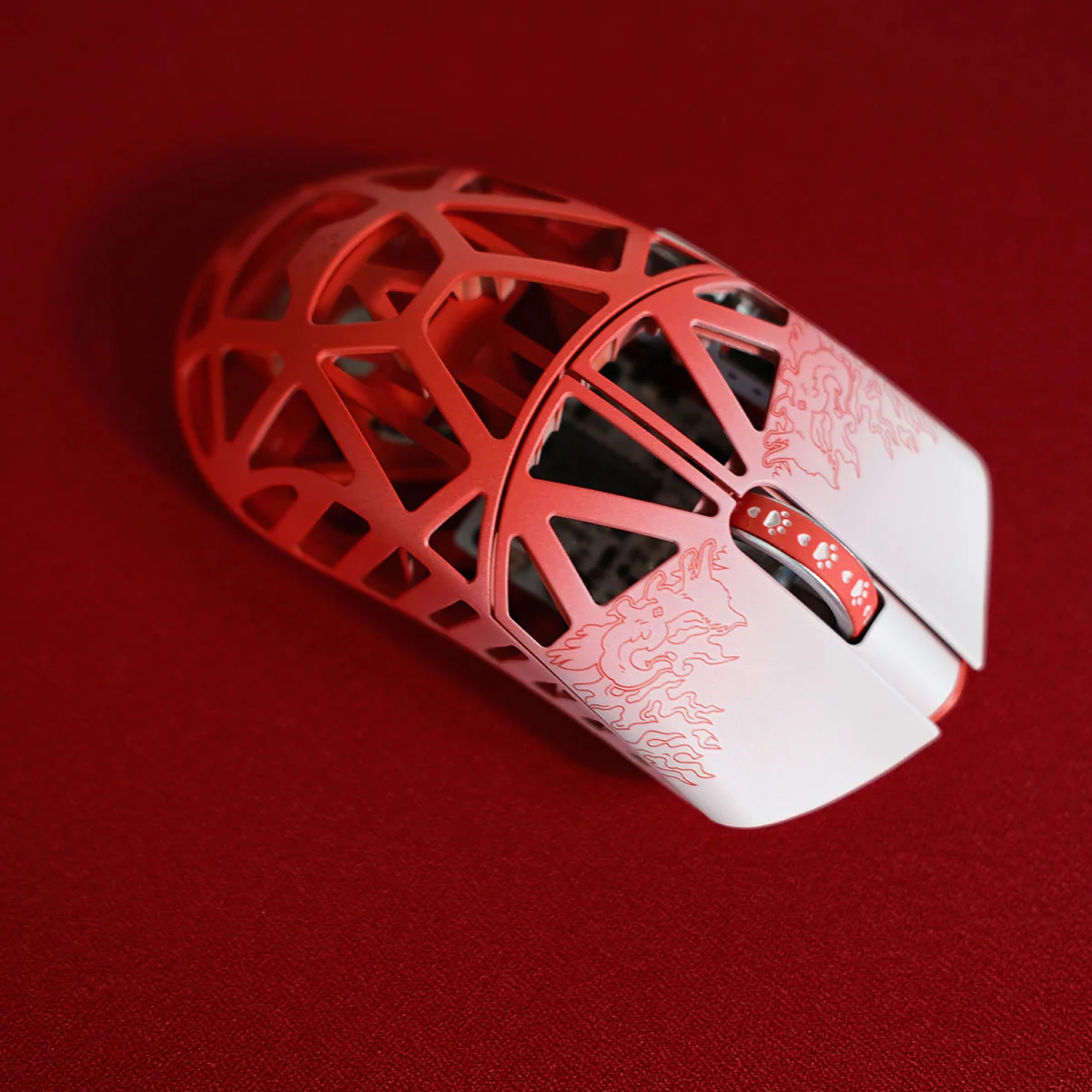 Fabulous Beasts X WLmouse Beast X 8K Lightweight Magnesium Alloy Gaming Mouse (White & Black, White & Pink, White & Blue, White & Purple, White & Orange, White & Red) - Image 28