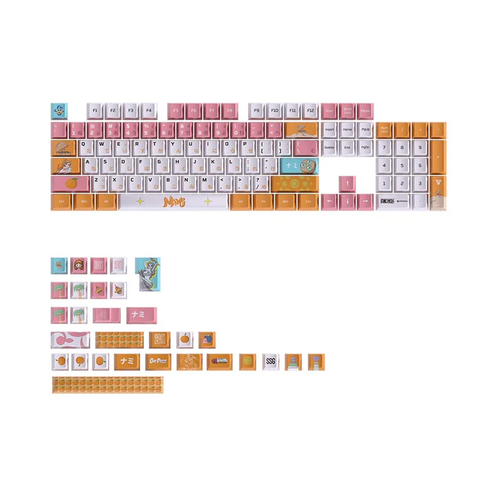 Fantech x One Piece ACK03 134 Keys Cherry Profile Keycaps (Luffy, Zoro, Luffy Gear 5, Nami) - Image 4