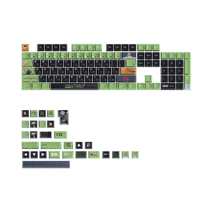 Fantech x One Piece ACK03 134 Keys Cherry Profile Keycaps (Luffy, Zoro, Luffy Gear 5, Nami) - Image 5
