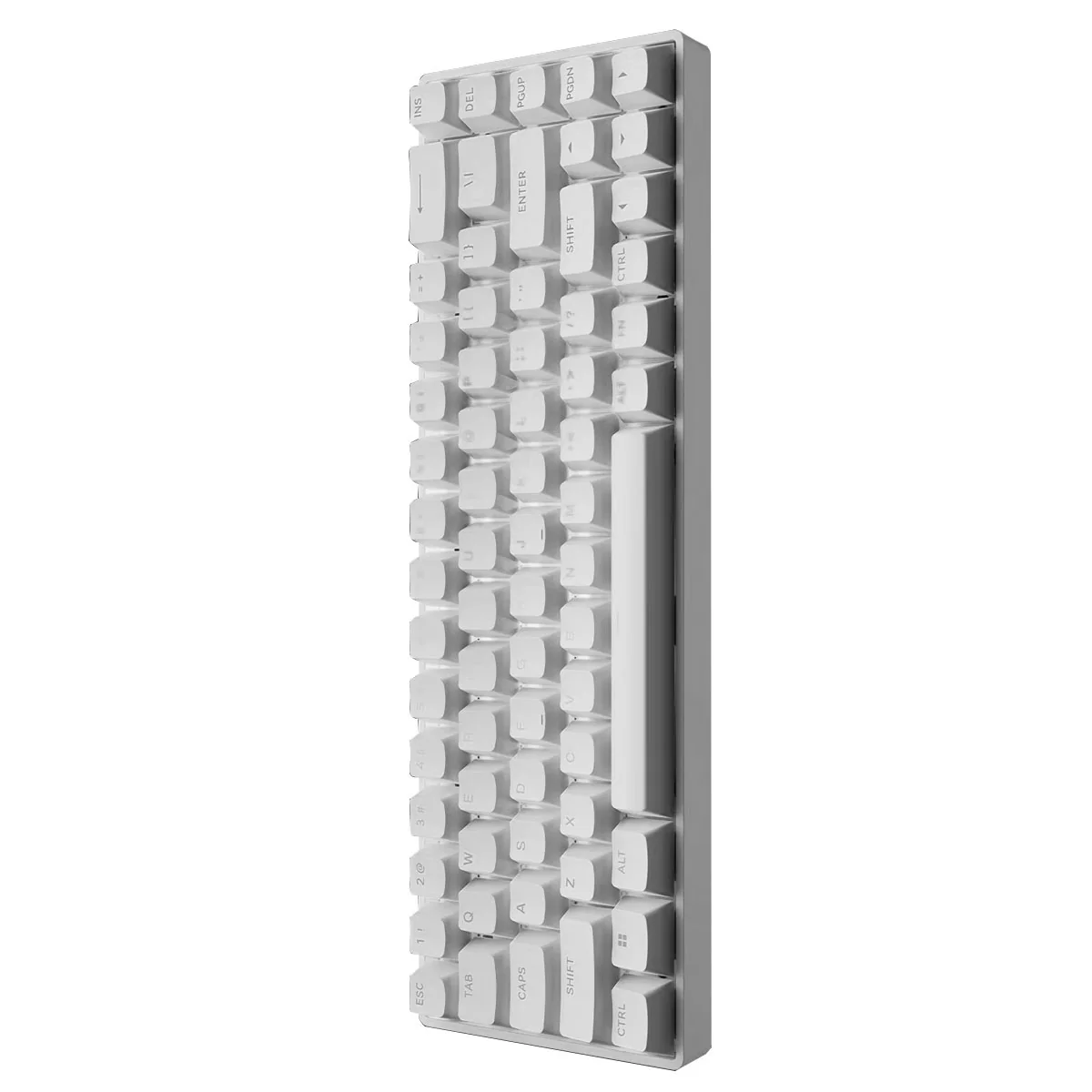 Fierce Gaming Gear Fire 68 Wired Hot-Swappable Mechanical Keyboard (White) (Gateron Double-Rail White Hall Effect Magnetic Switch) - Image 3