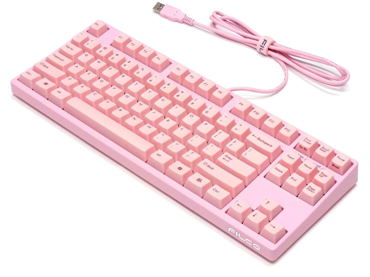Filco Majestouch 2 Tenkeyless 87 US ASCII Mechanical Keyboard Pink (MX Blue Switch) (FKBN87MC/EP2) - Image 4