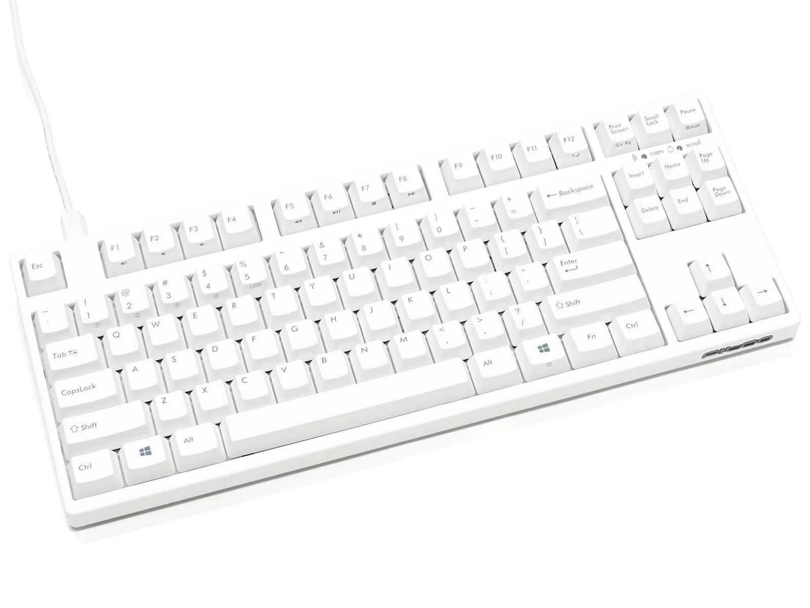 Filco Majestouch Convertible 2 Hakua Tenkeyless 87 US ASCII Mechanical Keyboard White (MX Red Switch) (FKBC87MRL/EMW2) - Image 5