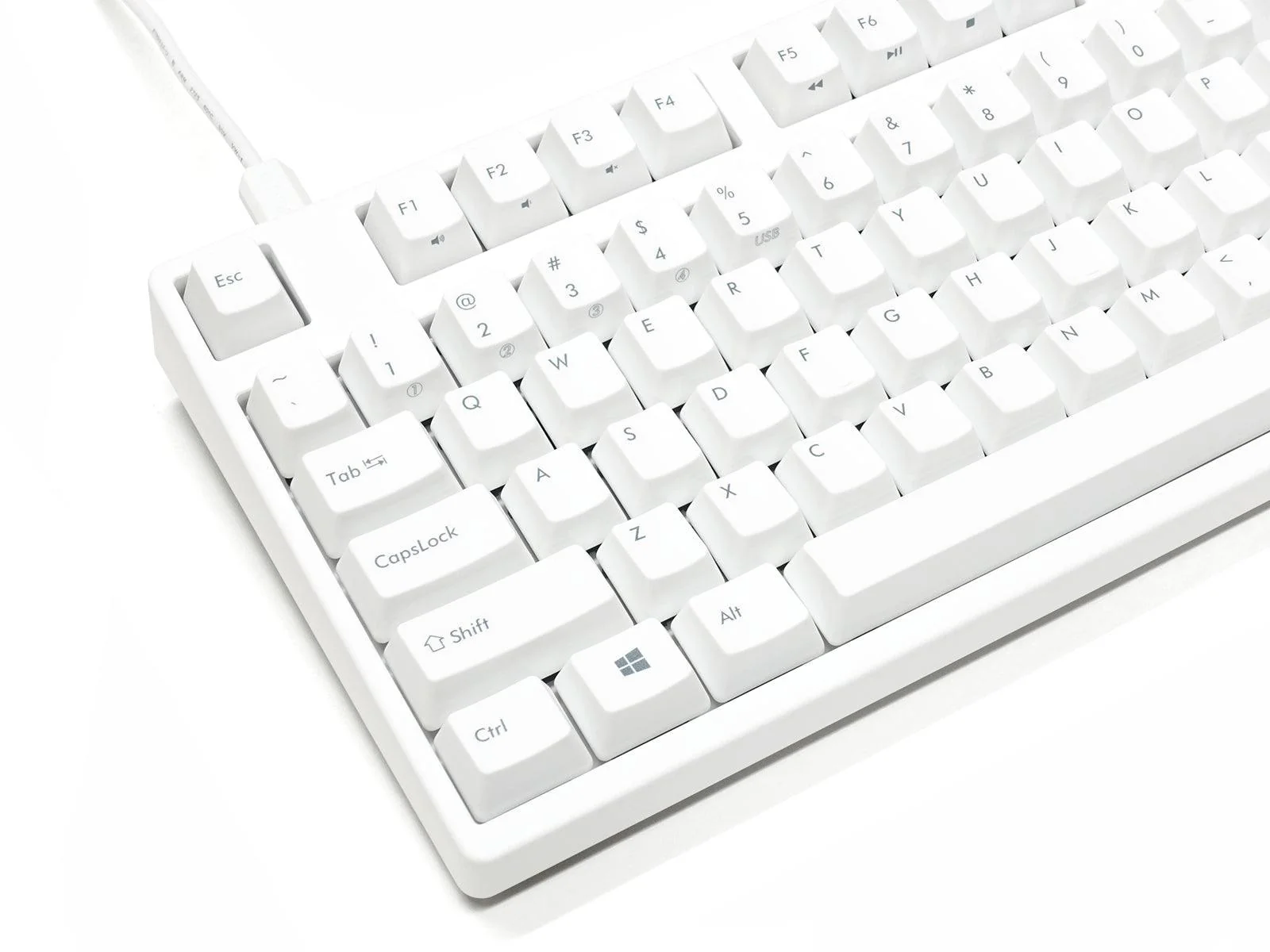 Filco Majestouch Convertible 2 Hakua Tenkeyless 87 US ASCII Mechanical Keyboard White (MX Red Switch) (FKBC87MRL/EMW2) - Image 8
